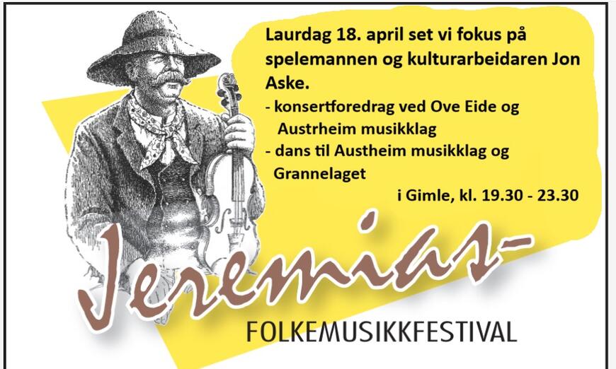 Jeremiasfestivalen Konsertforedrag om Jon Aske