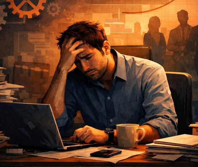 Utbrenthet starter sjelden med for mye arbeid – men med for mye uklarhet, ansvar uten myndighet og systemer som gjør det unødvendig krevende å lykkes. Utbrenthet starter sjelden med for mye arbeid – men med for mye uklarhet, ansvar uten myndighet og systemer som gjør det unødvendig krevende å lykkes.