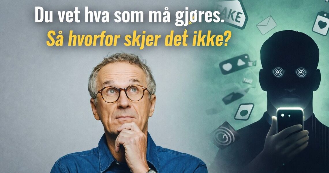Endringer feiler i hverdagen. Det er vanene dine som avgjør om noe faktisk skjer. (Foto: istock.com)