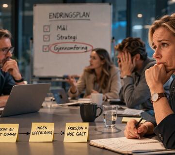 Når alt er avklart, men ingenting skjer. Det er ikke planen som stopper dere. Det er vanene i hverdagen.