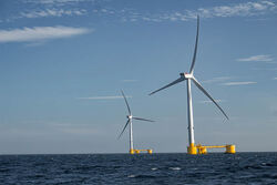 Flytende turbiner må til på større havdyp, som på Cenos utenfor Skottland (Foto: Cenos/Vårgrønn). Profilen – Charlotte Elmelid, Vårgrønn