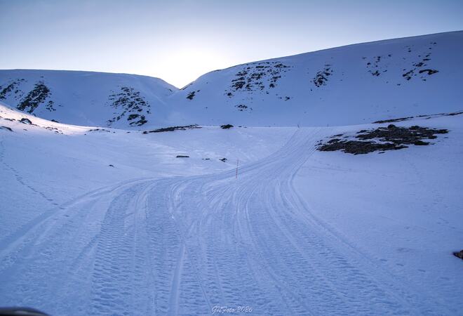 På bilde: Skuterløype fra Adamsdalen til Ordo. Foto: GN På bilde: Skuterløype fra Adamsdalen til Ordo. Foto: GN