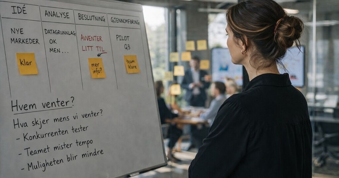 Når du utsetter én beslutning, mister organisasjonen mer enn tid – den mister retning og tempo.