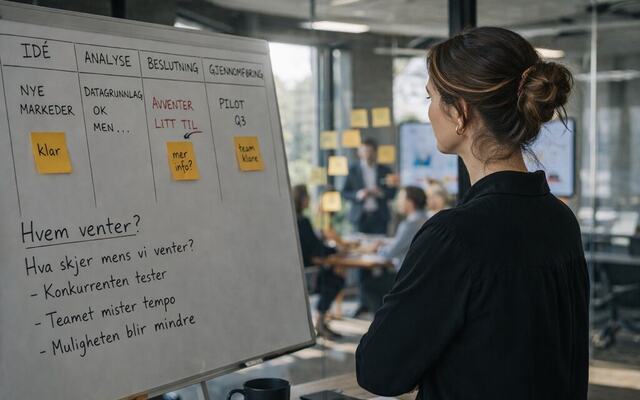 Når du utsetter én beslutning, mister organisasjonen mer enn tid – den mister retning og tempo.