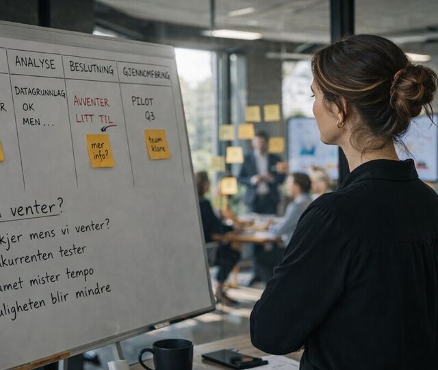 Når du utsetter én beslutning, mister organisasjonen mer enn tid – den mister retning og tempo.