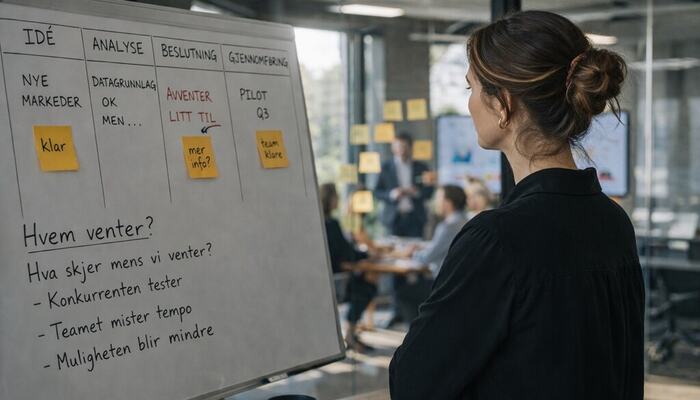 Når du utsetter én beslutning, mister organisasjonen mer enn tid – den mister retning og tempo.