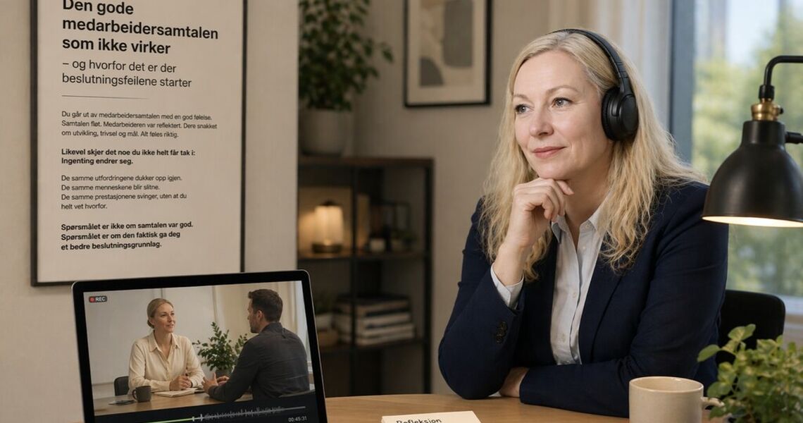 Bonnie V. R. Doktor: Det avgjørende er ikke hva som blir sagt i samtalen, men hva du som leder faktisk gjør etterpå. (Foto: privat)