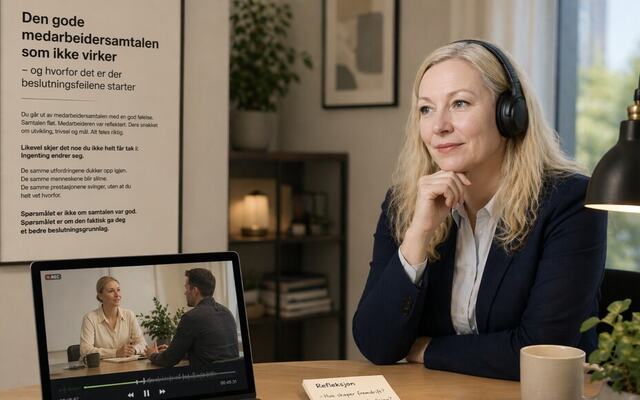 Bonnie V. R. Doktor: Det avgjørende er ikke hva som blir sagt i samtalen, men hva du som leder faktisk gjør etterpå. (Foto: privat)
