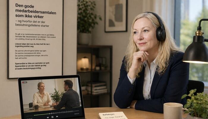 Bonnie V. R. Doktor: Det avgjørende er ikke hva som blir sagt i samtalen, men hva du som leder faktisk gjør etterpå. (Foto: privat)