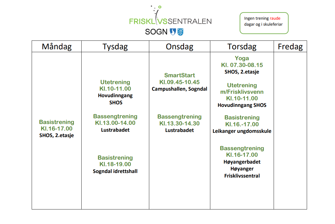 Timeplan