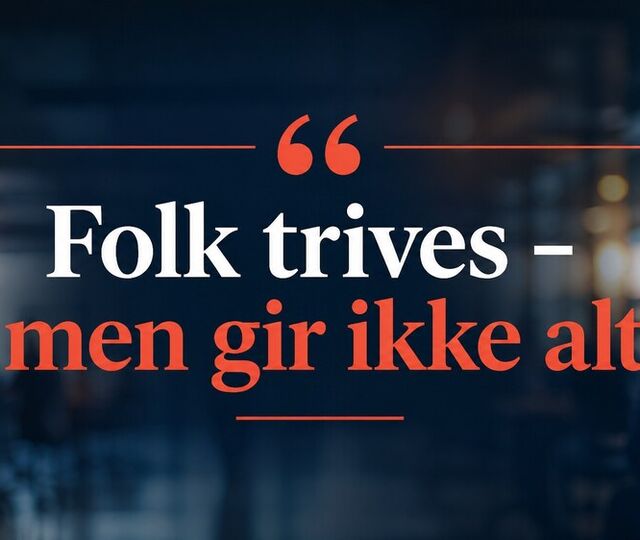 Norske ansatte trives, men bare 21 prosent er fullt engasjert i jobben. Ifølge Gallup peker nøkkeltallene på ett tydelig svar: forskjellen skapes i ledelsen.