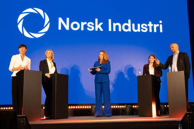 Politisk debatt under Norsk Industri årskonferanse 2026