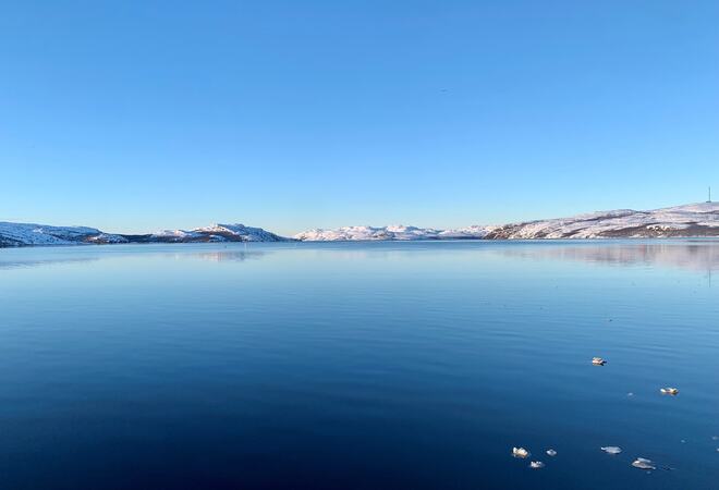 På bilde: Varangerfjorden innløp til Kirkenes. Foto Eline Ohr På bilde: Varangerfjorden innløp til Kirkenes. Foto Eline Ohr