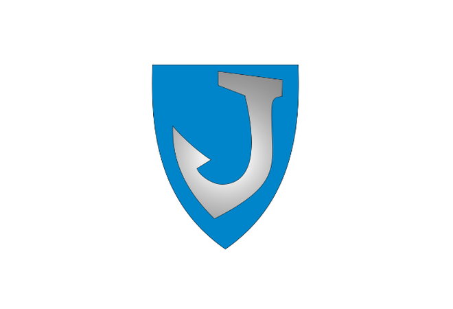 På ingressbilde: Båtsfjord Kommunevåpen. Fiskekrok i sølv på blå bakgrunn.