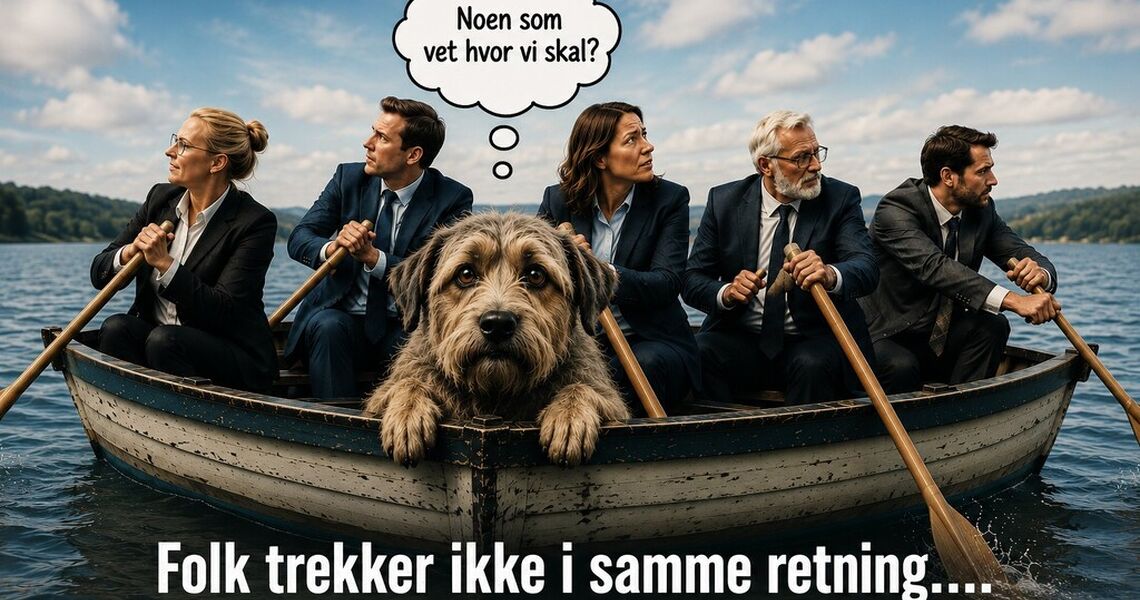 Når fremtiden er uklar, blir lederens viktigste oppgave å skape retning som gir mennesker trygghet, forståelse og handlekraft.