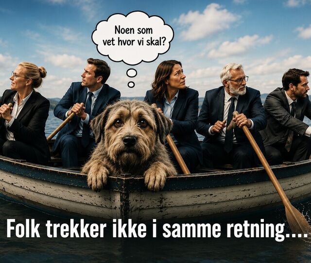 Når fremtiden er uklar, blir lederens viktigste oppgave å skape retning som gir mennesker trygghet, forståelse og handlekraft.