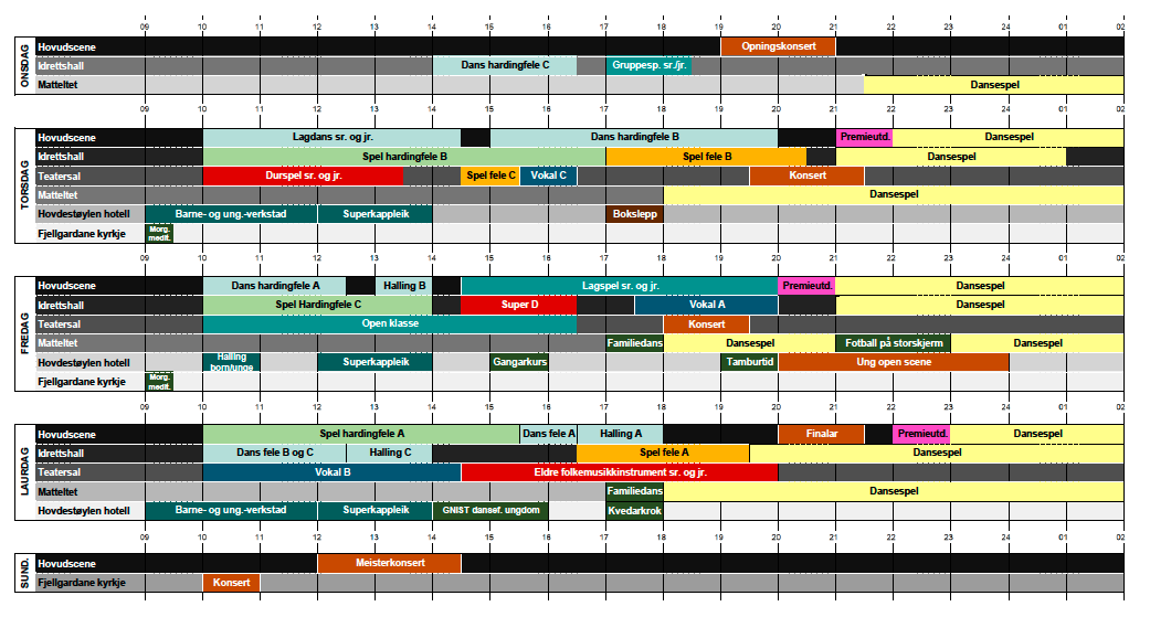 Tevlingsplan for Landskappleiken 2026