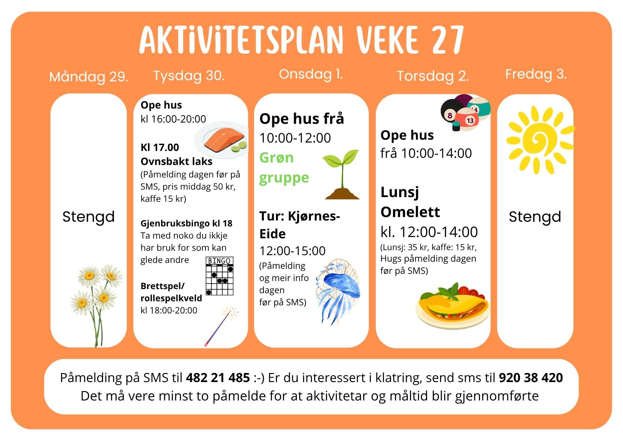 Aktivitet veke 27