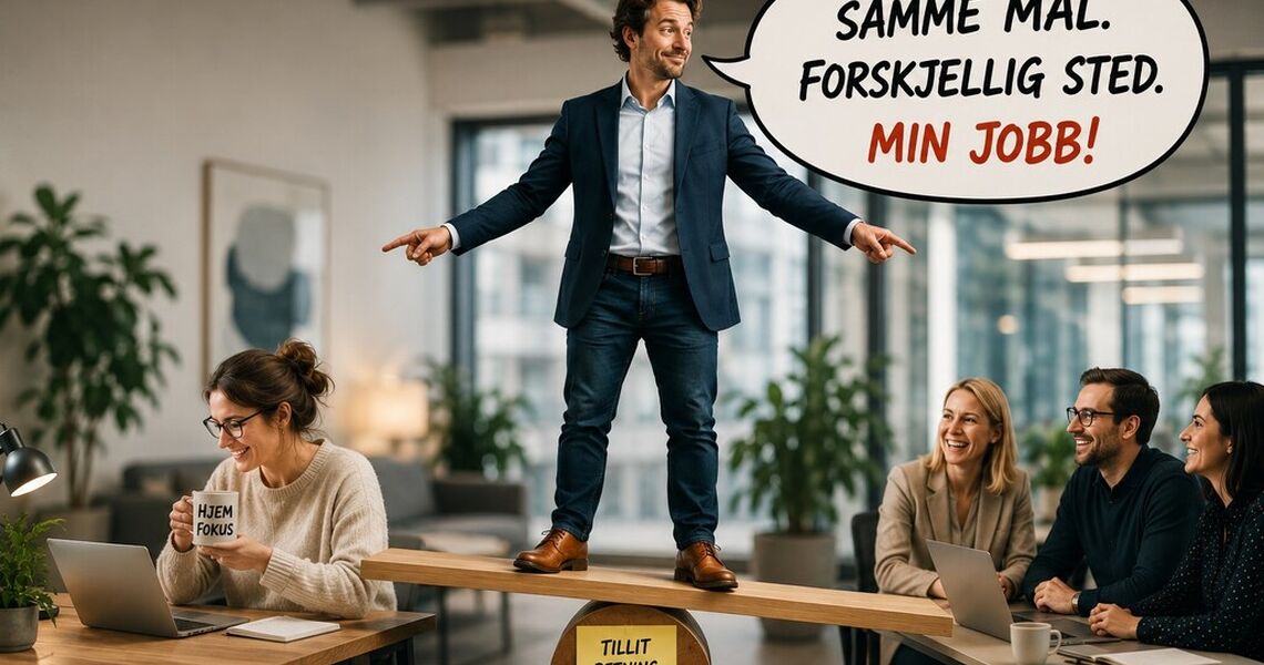 Hybrid ledelse handler ikke om kontroll, men om å skape tydelig retning, sterke relasjoner og tillit, uansett hvor medarbeiderne arbeider.