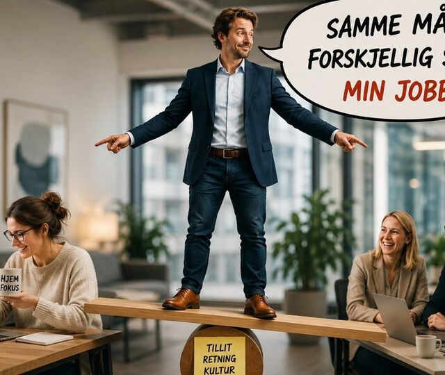 Hybrid ledelse handler ikke om kontroll, men om å skape tydelig retning, sterke relasjoner og tillit, uansett hvor medarbeiderne arbeider. Hybrid ledelse handler ikke om kontroll, men om å skape tydelig retning, sterke relasjoner og tillit, uansett hvor medarbeiderne arbeider.