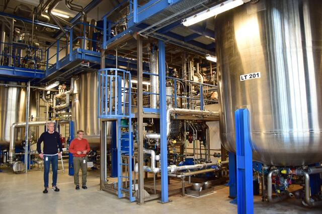 Egendesignet kjemisk prosessanlegg med store reaktorer og satsvis produksjon med døgnkontinuerlig drift hos Vistin Pharma i Kragerø. Høy automatiseringsgrad gir global konkurransekraft