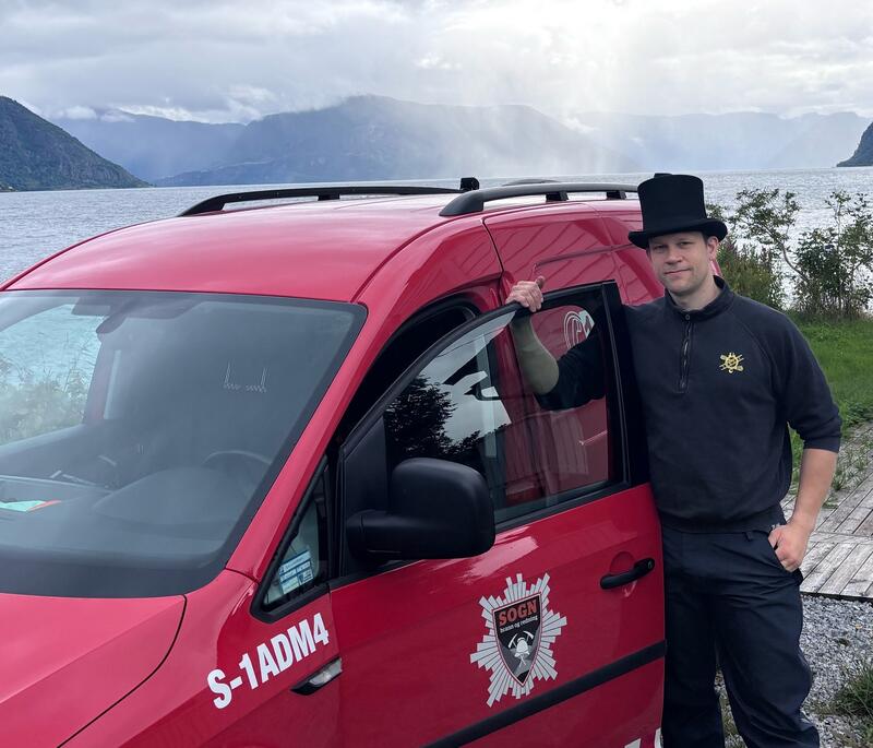 Kenneth Stigen har tatt fagbrev som brannførebyggar